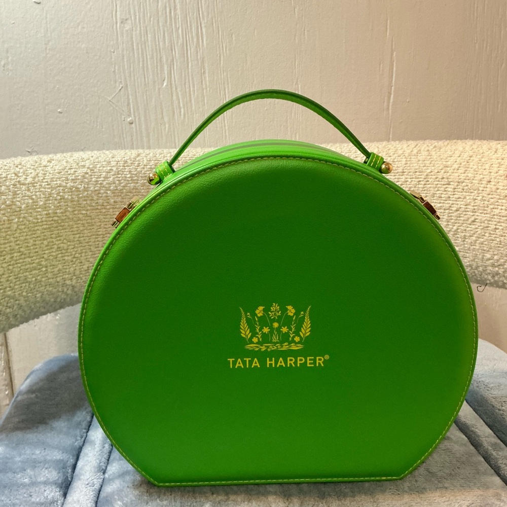 Tata Harper Bright Green Cosmetic Case View 2